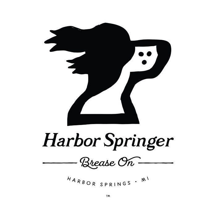 Clothing brand Harbor Springer springer spaniel logo t-shirt design with Brease On tagline.