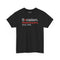 Weaponizing Envy Socialism tee, black front view — conservative humor gift shirt