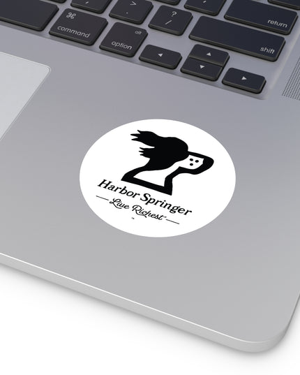Harbor Springer™ Round Vinyl Sticker