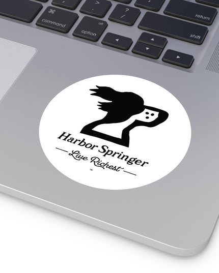 Harbor Springer™ Round Vinyl Sticker