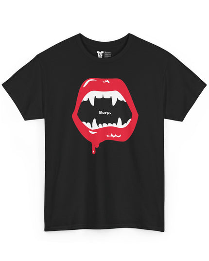 InstaCostume™ Burp Fangs Heavy Cotton Tee - 8 colors!