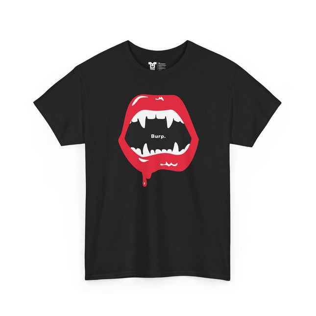 InstaCostume™ Burp Fangs Heavy Cotton Tee - 8 colors!