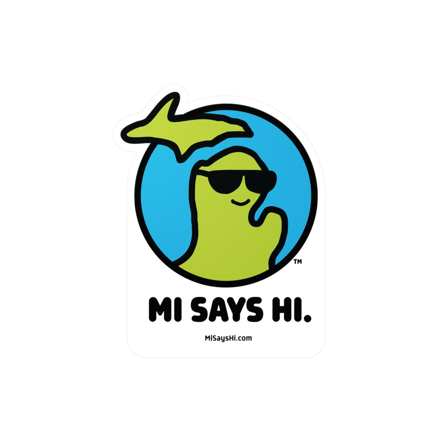 MI Says Hi™ Indoor/Outdoor Vinyl Decal