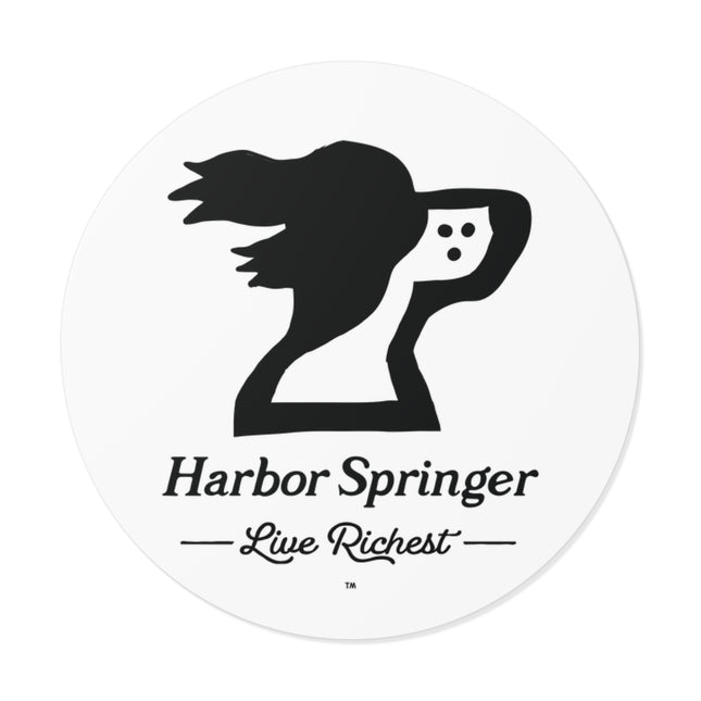 Harbor springs michigan shirt — Harbor Springer Logo vinyl sticker, front view