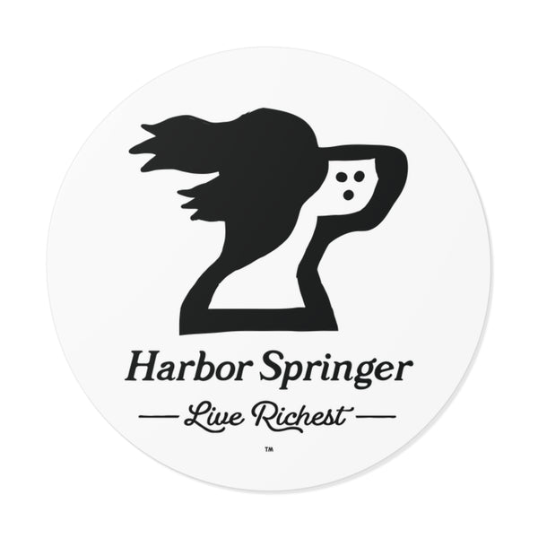Harbor Springer™ Round Vinyl Sticker