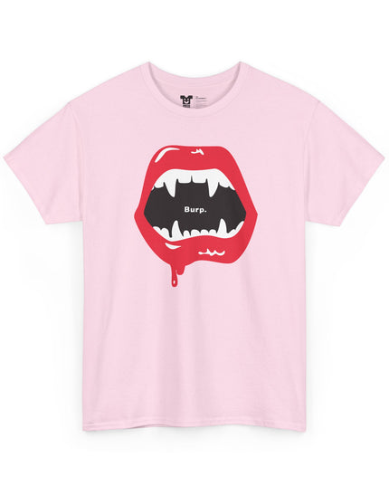 InstaCostume™ Burp Fangs Heavy Cotton Tee - 8 colors!