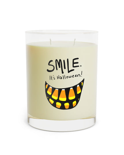 Candle kraft lid showing Ocean Mist and Moss scent — Seventh Avenue Apothecary soy candle