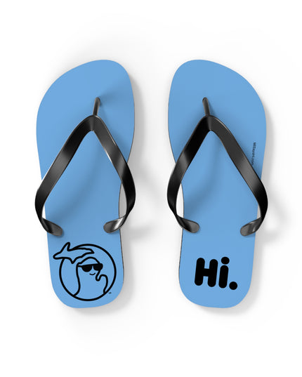 MI Says Hi™ - Flip Flops - Light Blue