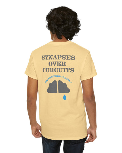 The Soggy Synapse Club™ - Synapses Over Circuits - Heavy Cotton Tee