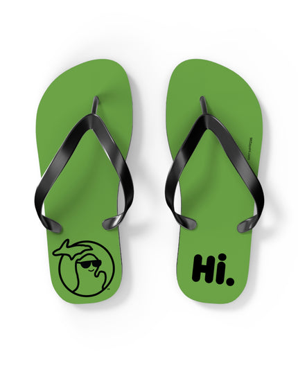 MI Says Hi™ - Flip Flops - Green