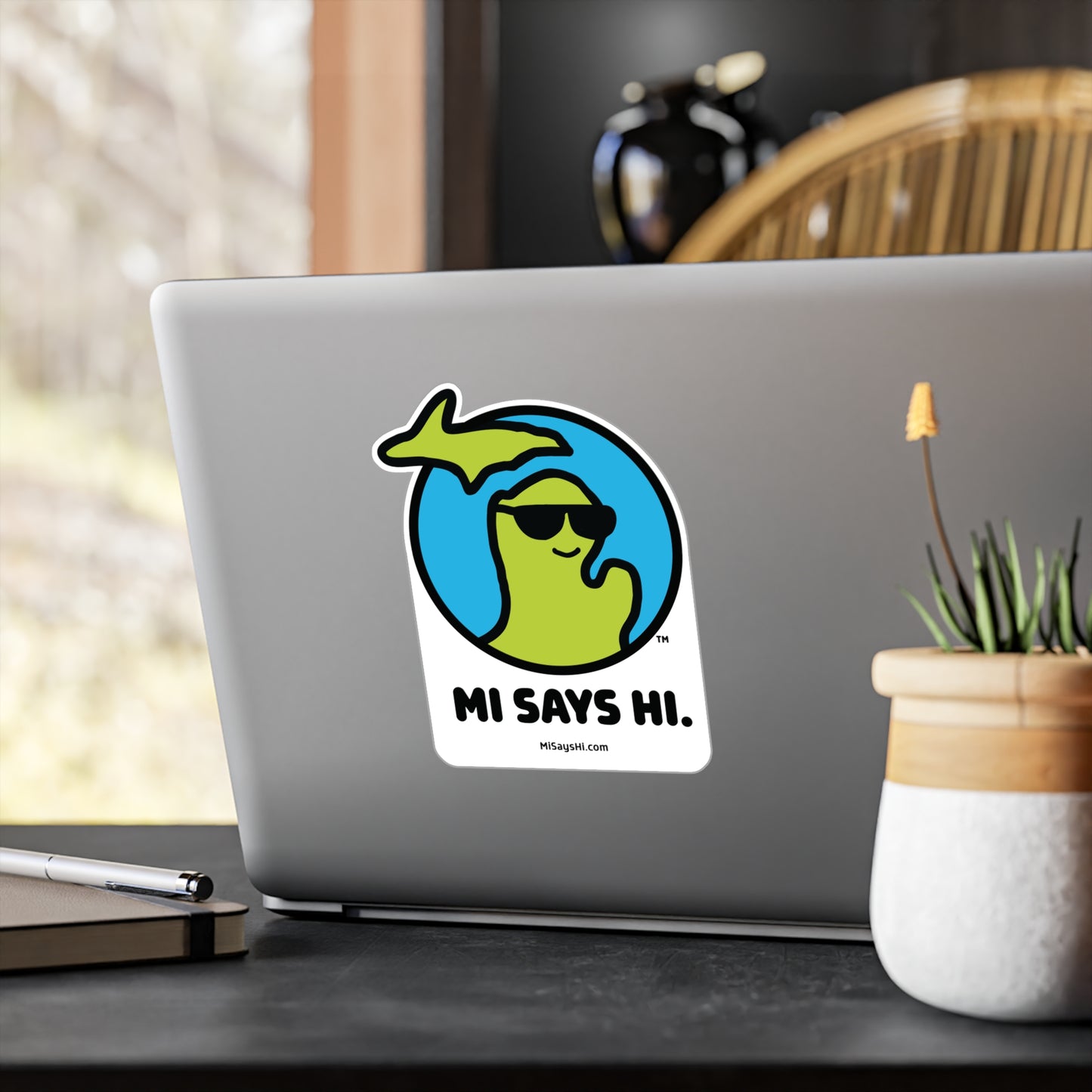 MI Says Hi™ Indoor/Outdoor Vinyl Decal