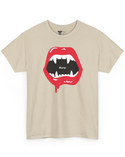 InstaCostume™ Burp Fangs Heavy Cotton Tee - 8 colors!