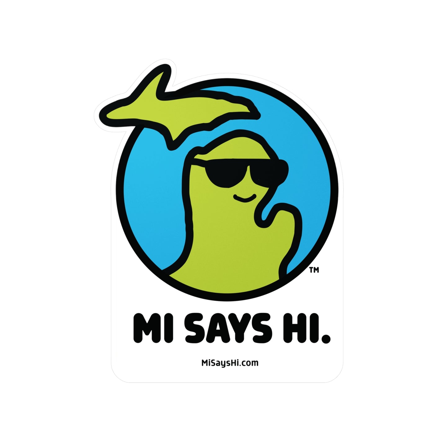 MI Says Hi™ Indoor/Outdoor Vinyl Decal