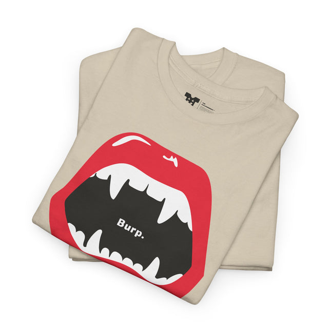 InstaCostume™ Burp Fangs Heavy Cotton Tee - 8 colors!