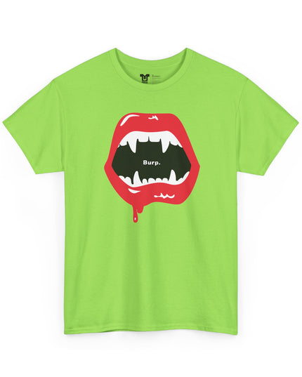 InstaCostume™ Burp Fangs Heavy Cotton Tee - 8 colors!