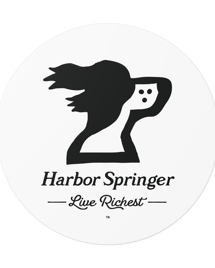 Harbor Springer™ Round Vinyl Sticker