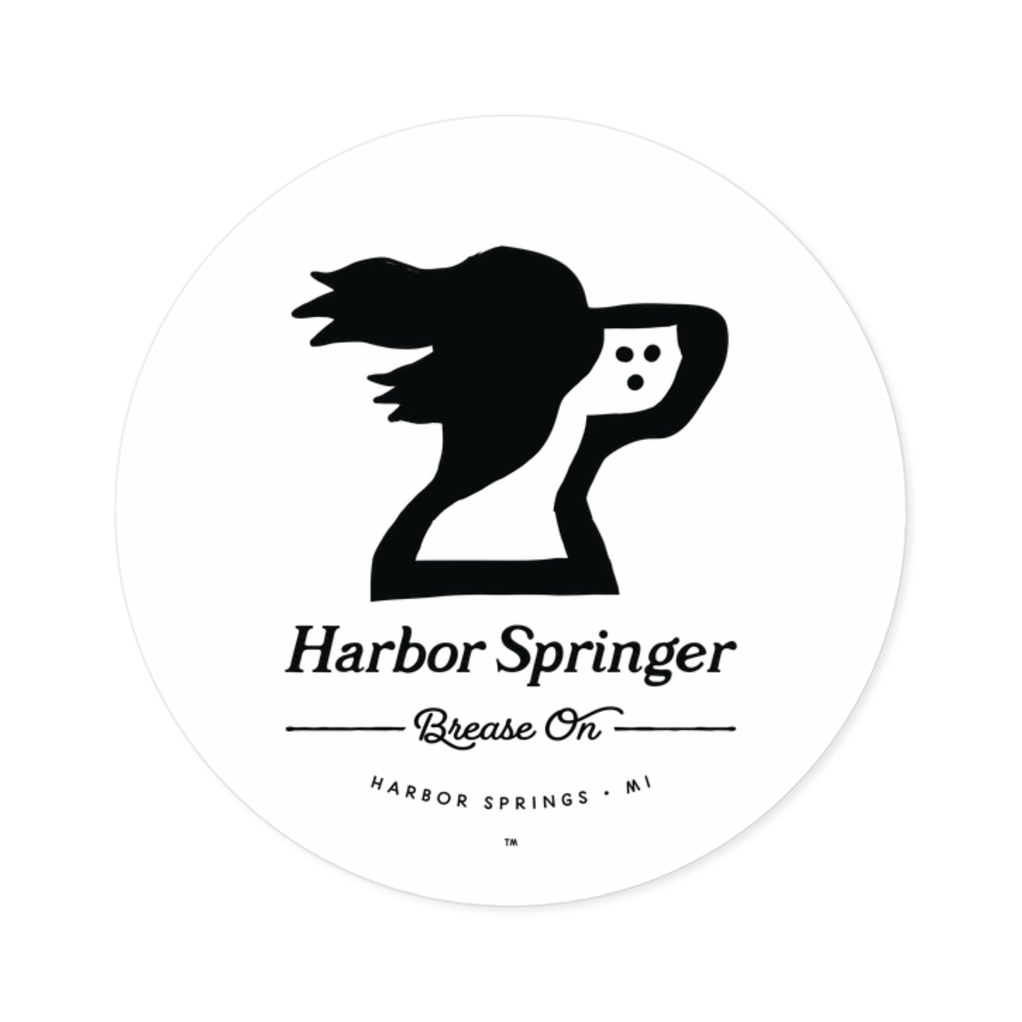 Harbor Springer™ Tagline Round Sticker