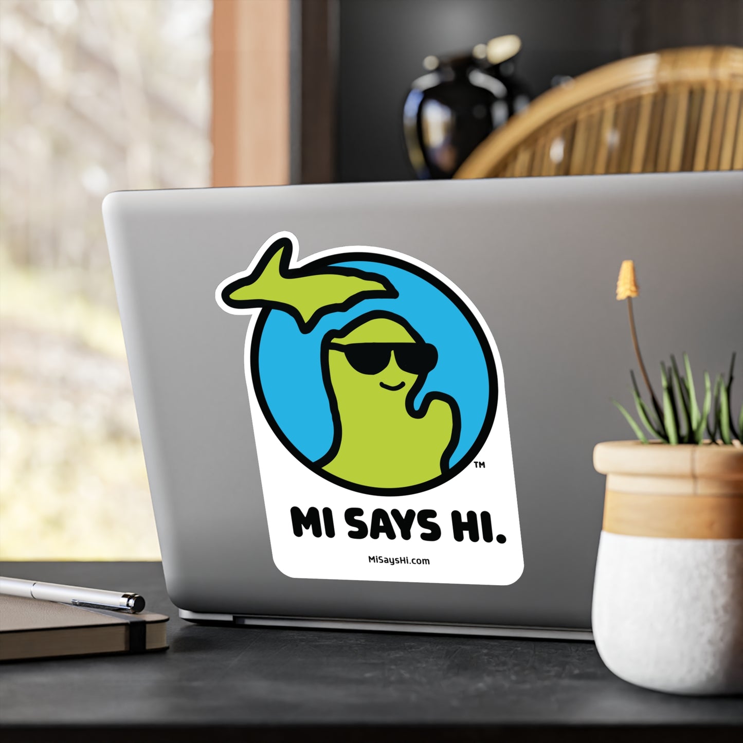 MI Says Hi™ Indoor/Outdoor Vinyl Decal