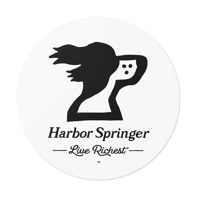 Harbor Springer Logo vinyl sticker — michigan clothing brand