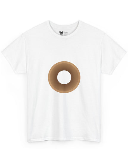 Toilet Paper InstaCostume tee, front flat lay — toilet paper roll costume shirt