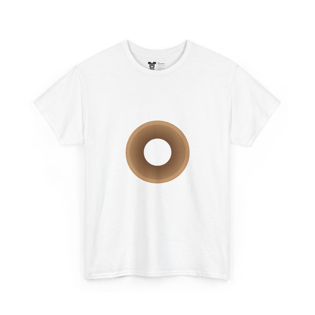 Toilet Paper InstaCostume tee, front flat lay — toilet paper roll costume shirt