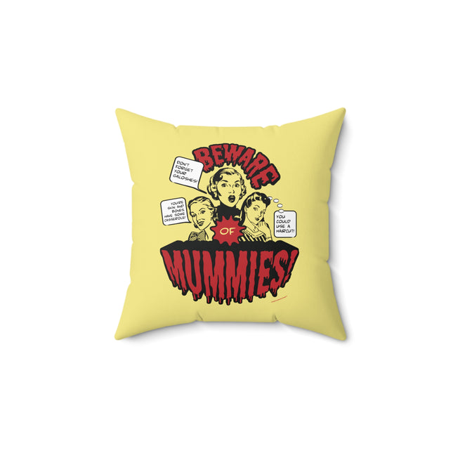Funny halloween costume — InstaCostume Mummies throw pillow, front view