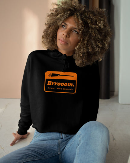 InstaCostume™ Brrooom™ Aerial Ride Sharing - Crop Hoodie