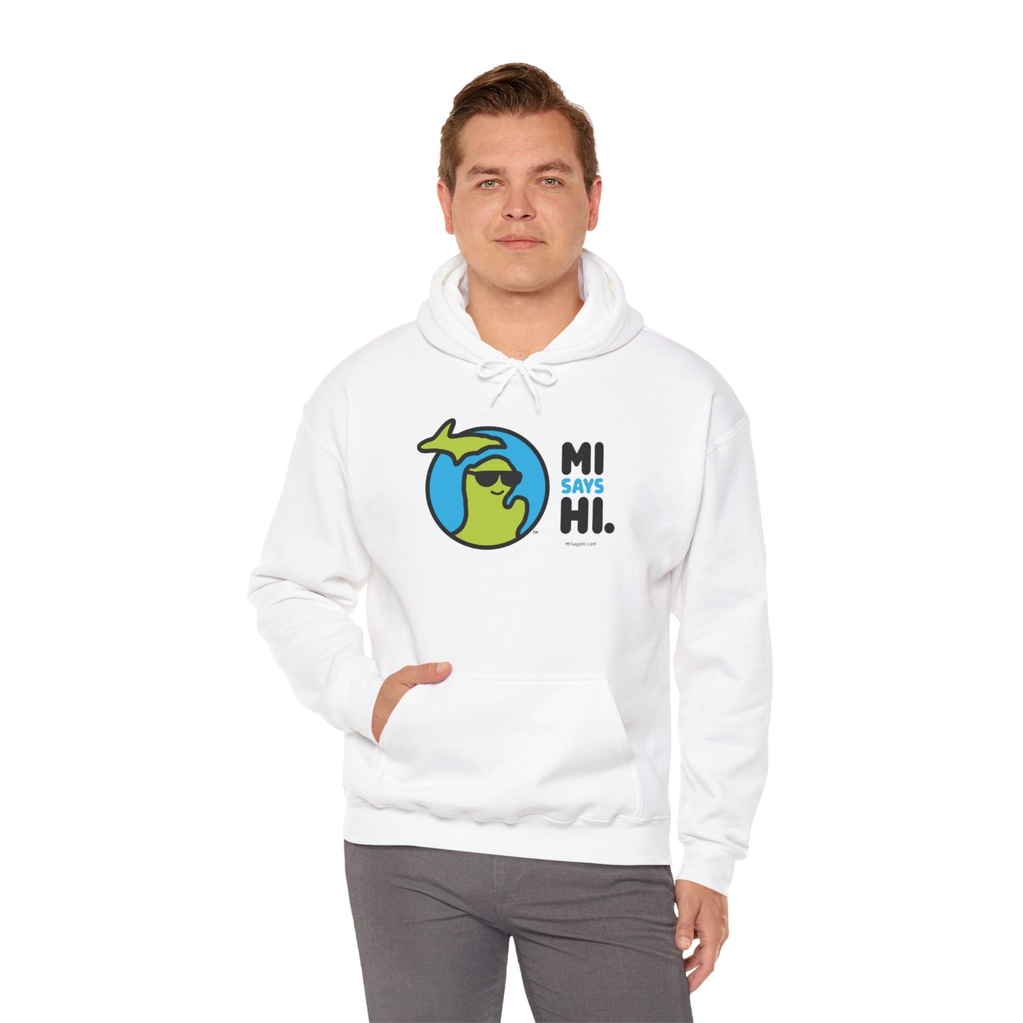 MI Says Hi™ Unisex Heavy Blend™ Hooded Sweatshirt