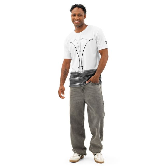 Lightbulb InstaCostume cotton t-shirt costume, front view