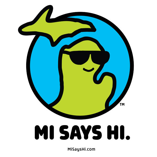 MI Says Hi™ Unisex Long Sleeve Tee – Fun Michigan Graphic Shirt